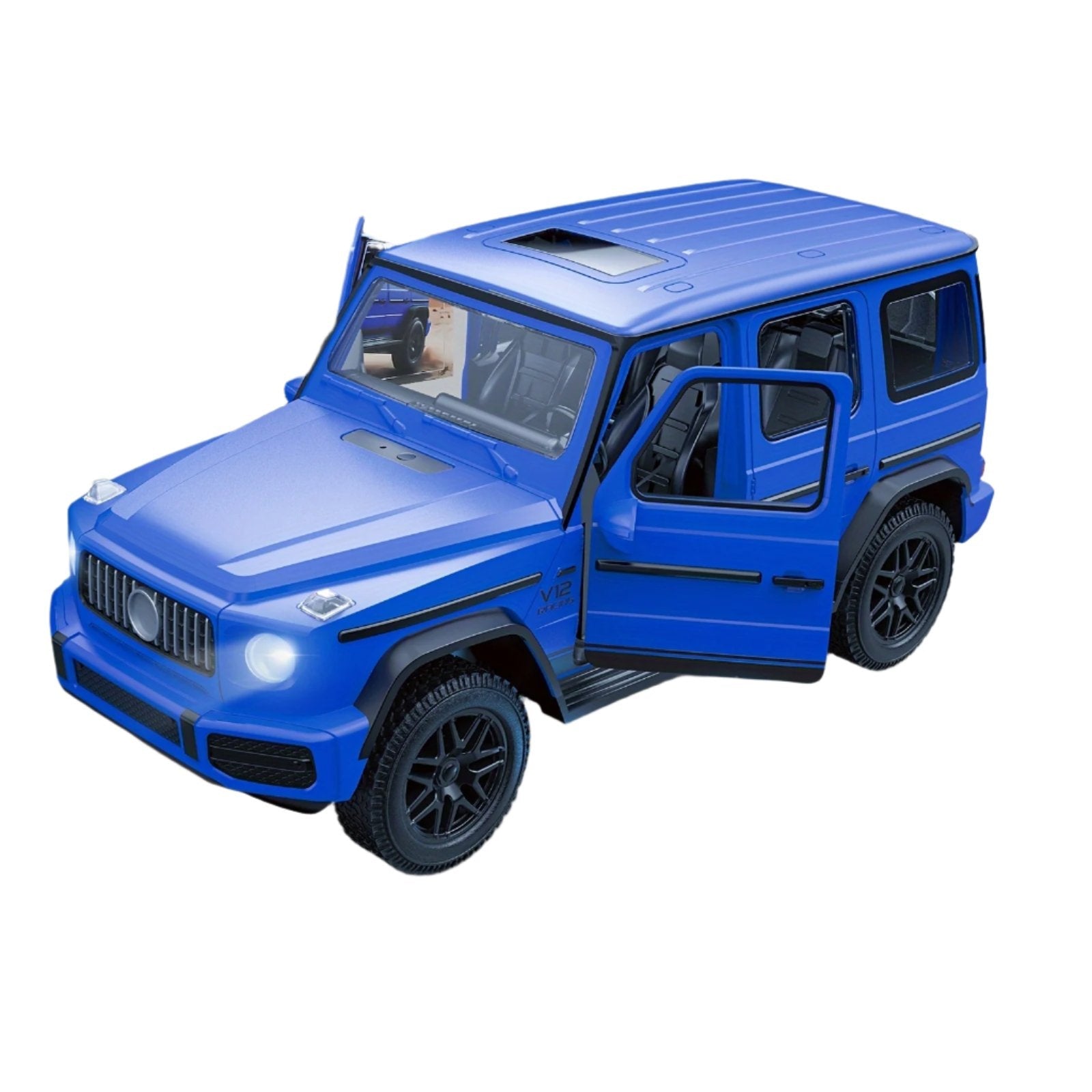 Voiture RC 1:14 - Véhicule Télécommandé 4WD avec LED et Portes Ouvrantes - Cadeau Enfants King of Toys