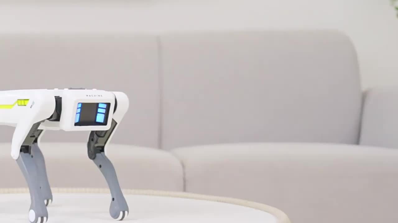 Robot Chien Intelligent AI | Mignon Compagnon AI, Commandes Vocales Programmables, Technologie Noire, Déverrouiller les futurs compagnons de jeu