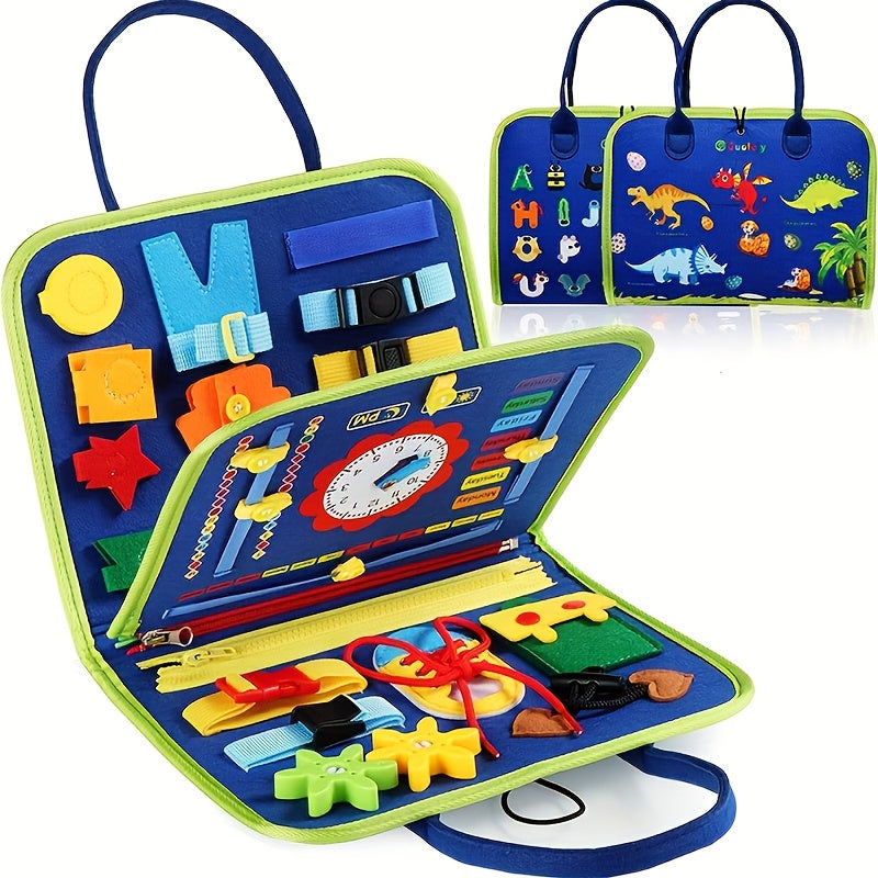 Tableau d'Activités Éducatif pour Bébé | Jouet en Feutre pour Développement Cognitif et Compétences Motrices | Jouet de Voyage pour Enfants 1-3 Ans | Idée Cadeau pour Tout-Petits King of Toys
