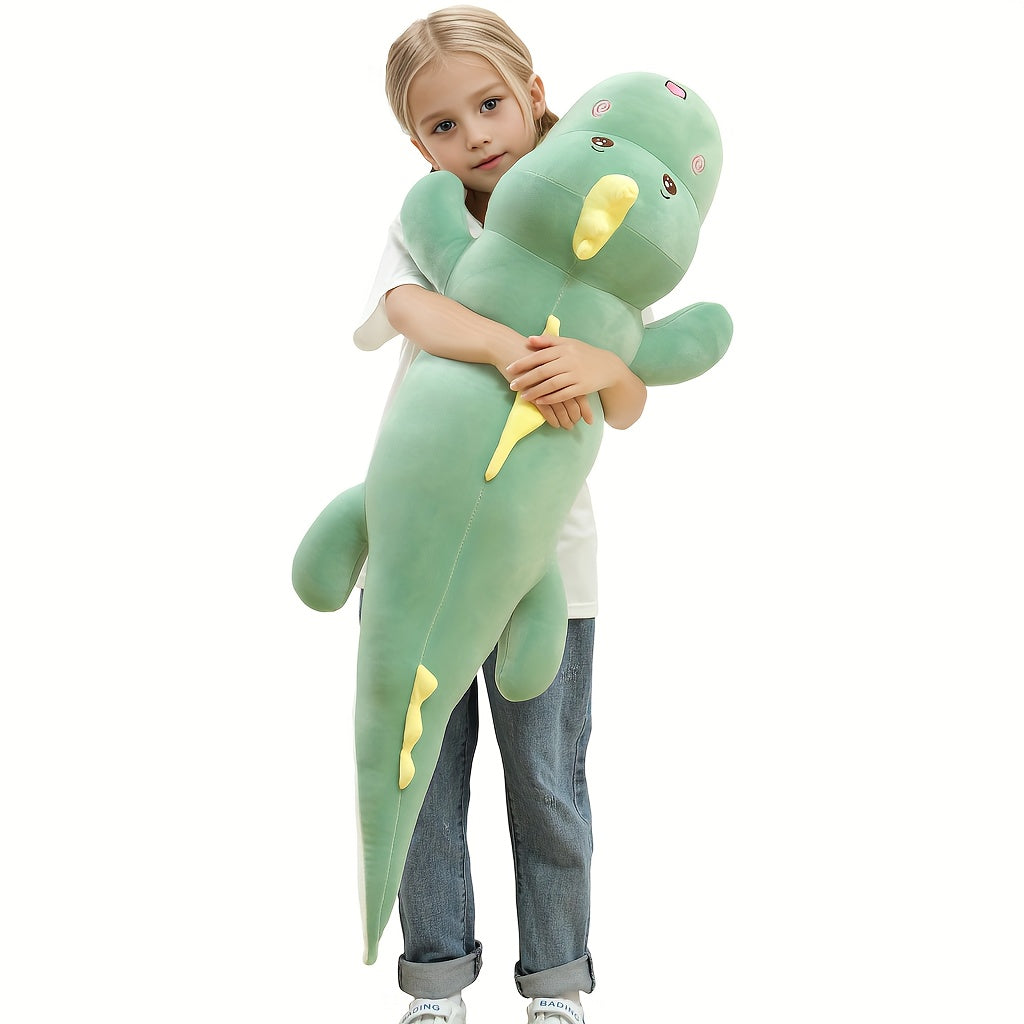 Grand Coussin en Peluche Dinosaur Hugging | Jouet en Peluche Dinosaure de 32 Pouces pour Enfants Cadeau de Noël