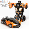 Voiture Jouet à Transformation, Modèle Sport Collision, Cadeau Noël et Halloween King of Toys