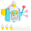 Set de Jouets de Bain - Créateur de Bulles de Glace avec Crochets Sécurisés, Kit de Bain en Plastique Bleu King of Toys