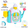 Set de Jouets de Bain - Créateur de Bulles de Glace avec Crochets Sécurisés, Kit de Bain en Plastique Bleu King of Toys