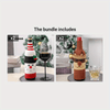 Couvre-Bouteille de Vin Père Noël | Housse Tricotée pour Bouteille de Champagne pour Noël et Fêtes King of Toys