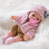 Poupée Reborn 30cm/12 pouces - Poupée Bébé Réaliste avec Bonnet, Chaussettes et Sucette - Cadeau de Festival King of Toys