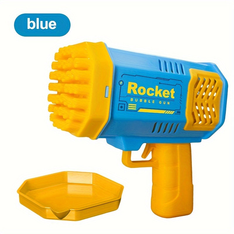 Machine à bulles Gatling électrique - Pistolet à bulles automatique avec LED, jouet d’extérieur festif King of Toys