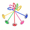 Balle de Corde à Sauter LED - Jouet Sport Extérieur pour Entraînement à la Réaction et à la Vitesse, Plastique Durable en Rose/Rouge/Bleu/Jaune King of Toys