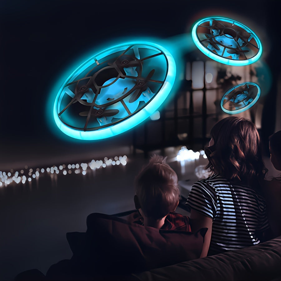 Mini drone soucoupe volante avec lumières cool | Vitesse réglable (Haute/Moyenne/Basse), Flip 360°, drone pour enfants et adultes King of Toys