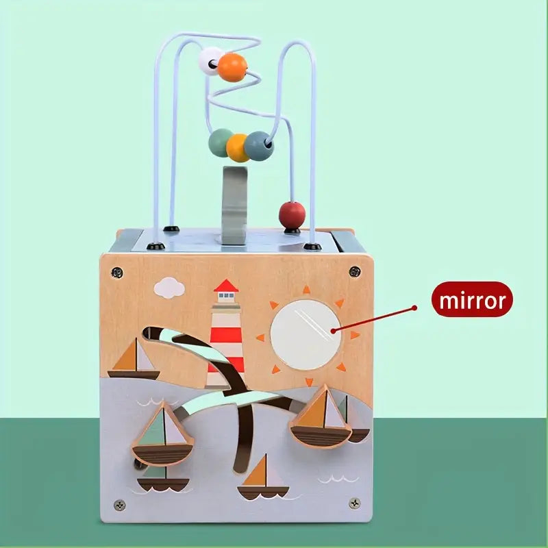 Cube Montessori Océan en Bois - Pour Enfants de 1 An et Plus Speelgoed Koning