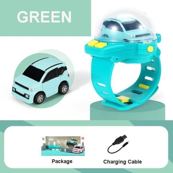 Montre Voiture Télécommandée Miniature pour Enfants – Jouet RC à Télécommande Gestuelle avec Lumières LED