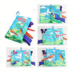 Livre en Tissu Crinkle Doux Montessori à Toucher et Ressentir | Jouets Sensoriaux pour Bébé Apprentissage Poussette King of Toys