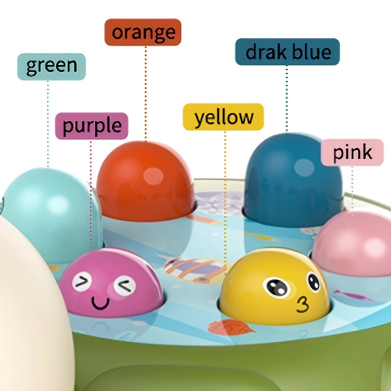 Jeu de Taper la Taupe "Tortue Marteau" pour Enfants 3 Ans et Plus - Jeu Interactif à Deux Marteaux pour la Coordination Œil-Main