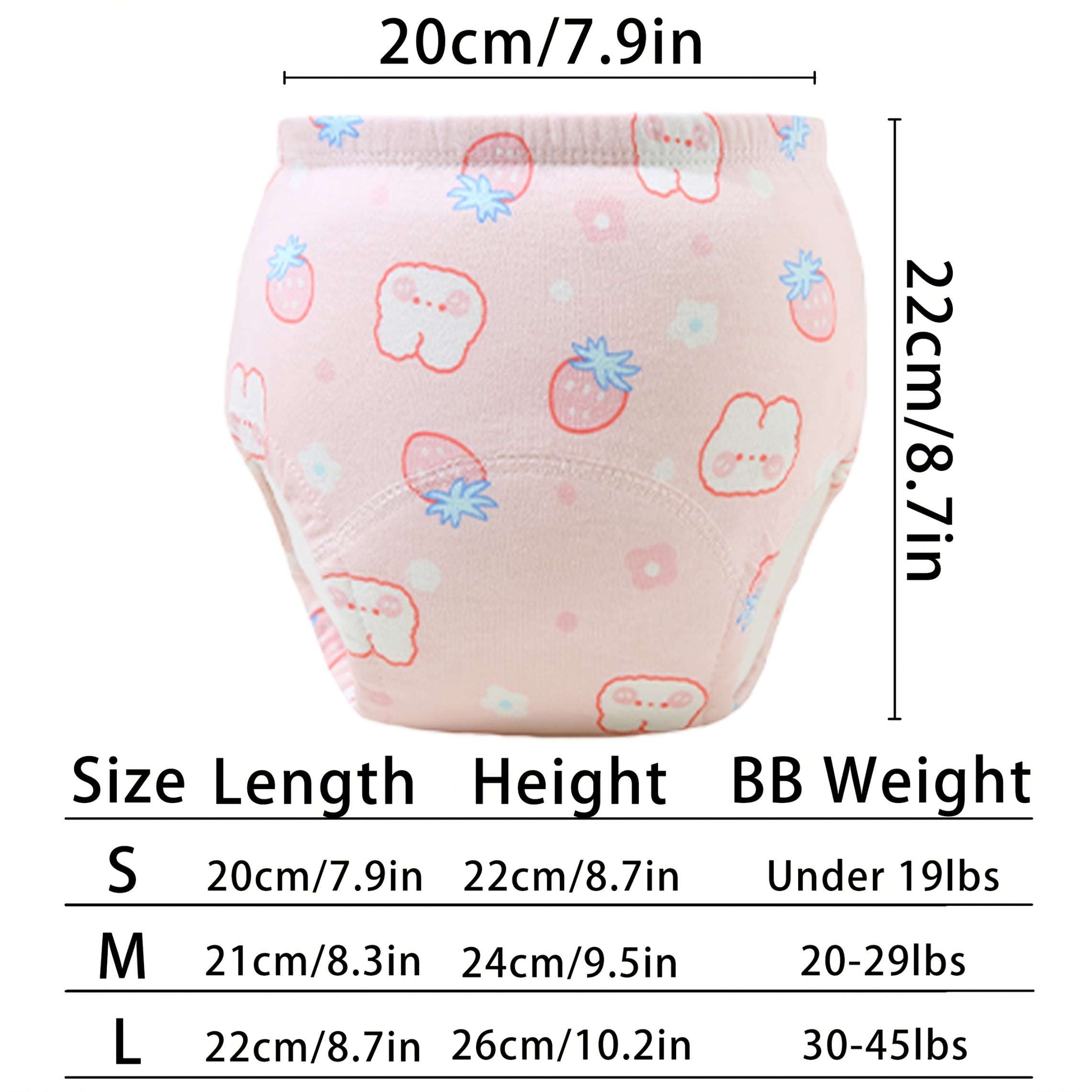 Lot de 12 Culottes d'Apprentissage en Coton pour Bébé 0-3 Ans - Culottes Lavables Respirantes et Anti-Fuite pour Garçons et Filles