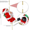 Père Noël Électrique Escaladeur avec Musique | Jouets Ornements de Cadeau Poupée Suspendus Décorations King of Toys
