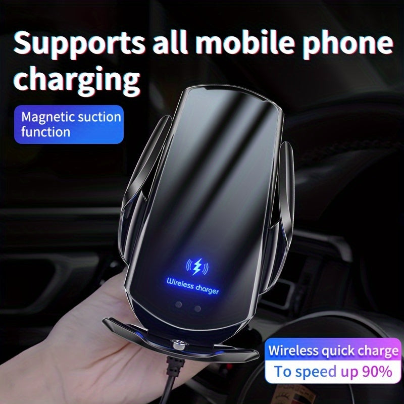 Chargeur de Voiture Magnétique 2-en-1 et Support Téléphone | Station de Charge Rapide pour iPhone, AirPods, Compatibilité Universelle avec Angle Réglable King of Toys