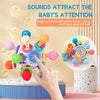 Jouet de Dentition Montessori pour Bébés avec Musique - Hochets Sensoriels avec Fonction de Mordillage et de Succion | Rotatif à 180 Degrés De Speelgoed Koning
