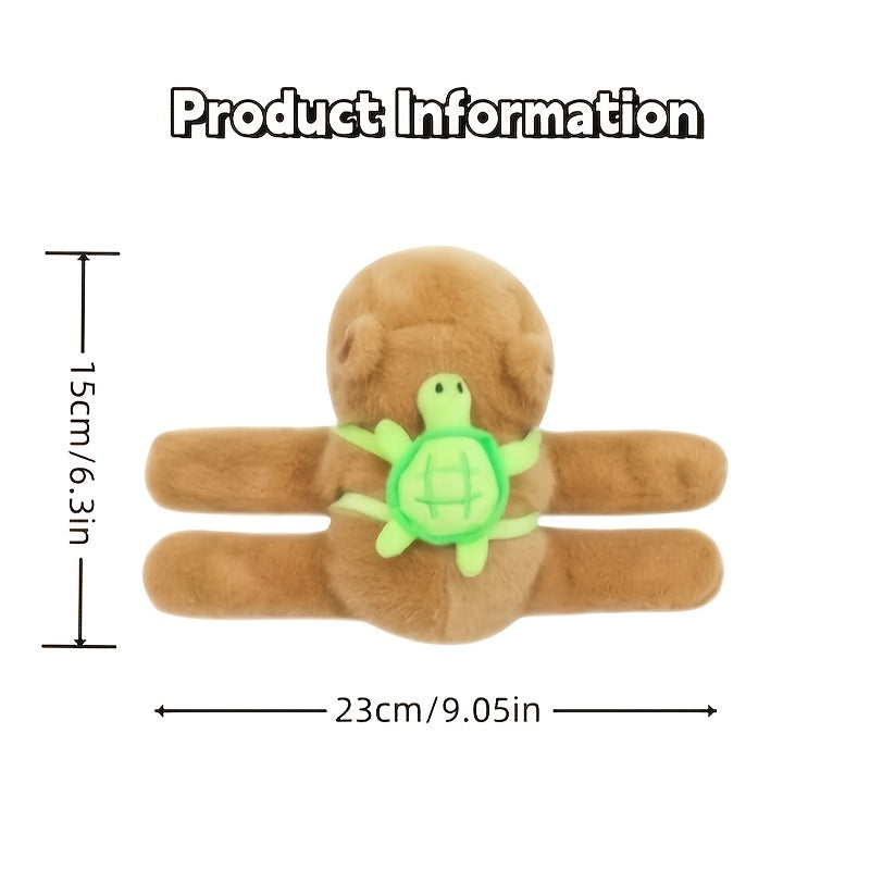 Bracelet Peluche Capybara – Jouet à Clipser Mignon & Accessoire Vélo | Cadeau Enfant Thème Animalier