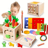 Parc Montessori en Bois 8-en-1 - Jeu Éducatif pour Bébé de 8 Mois Speelgoed Koning