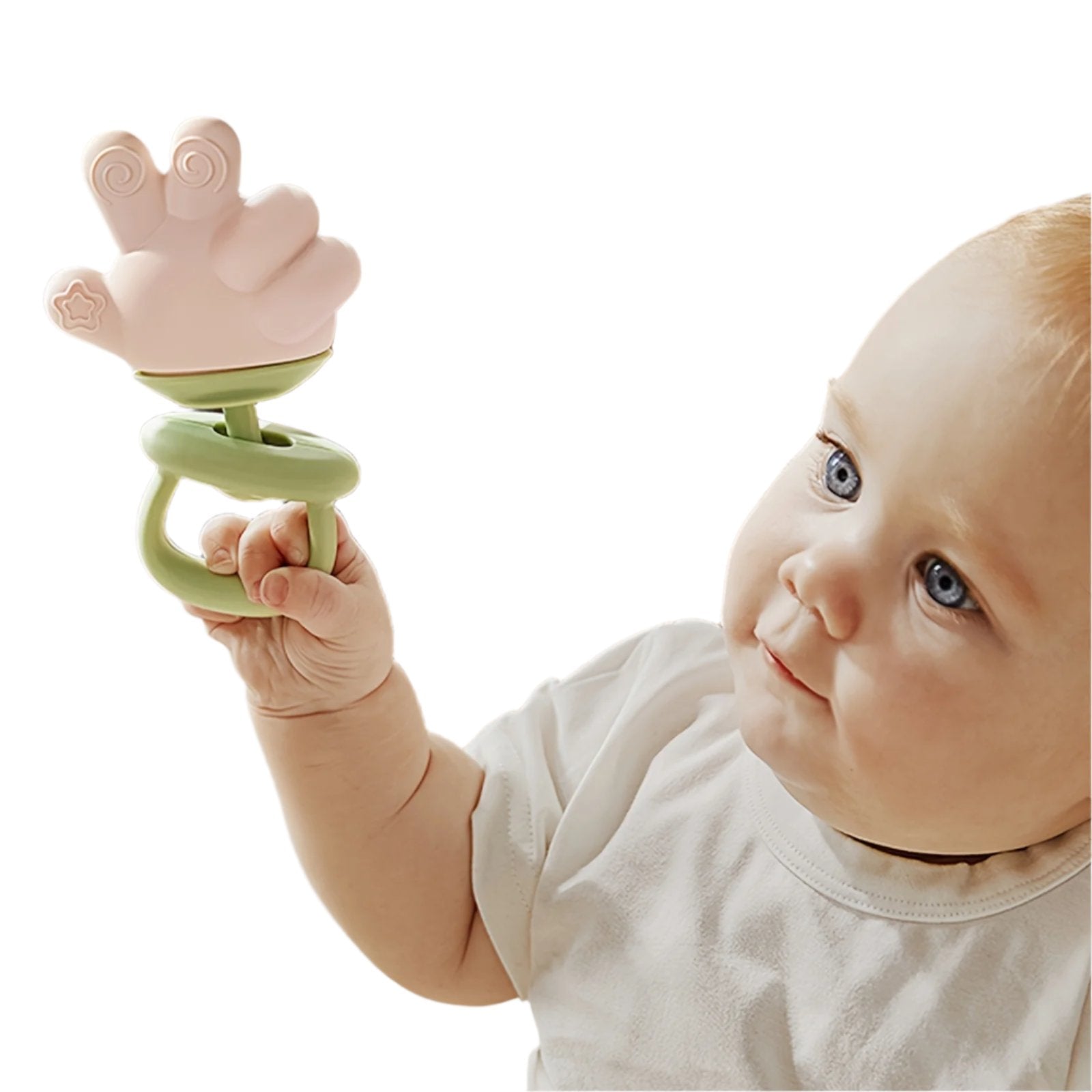 Anneau de Dentition Bébé en Silicone | Facile à Rincer et Nettoyer | Convient aux Enfants 0-36 Mois | Cadeau Pratique pour Noël/Halloween King of Toys