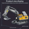 Excavatrice Télécommandée RC avec 11 Fonctions | Camion-Benne 2.4GHz De Speelgoed Koning
