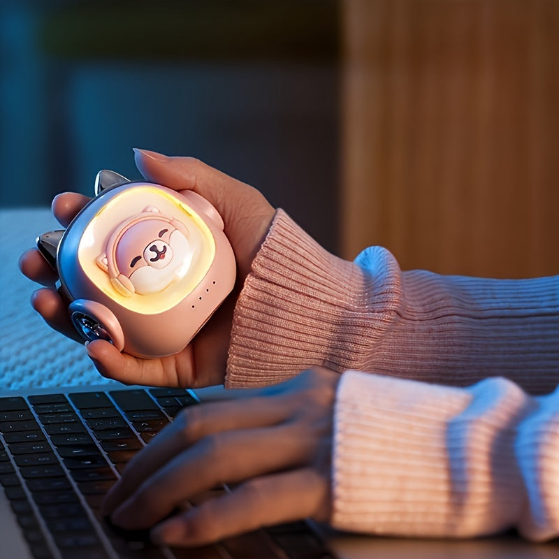 Chaufferette portable en forme de chien avec lumière d'ambiance - Rechargeable par USB, accessoire idéal pour réchauffer les mains des femmes en hiver, parfait pour Pâques, Noël, anniversaires et anniversaires de mariage King of Toys