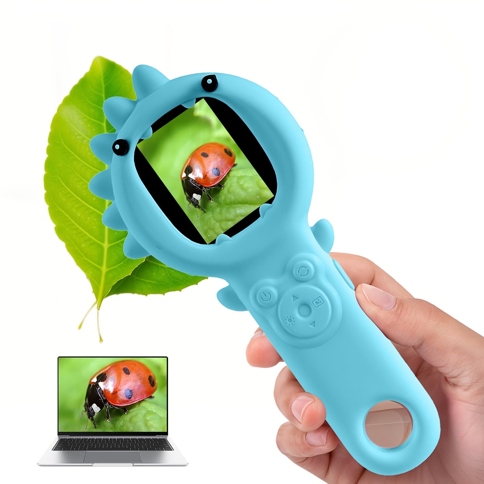 Microscope Numérique Portable pour Enfants 3-12 Ans Garçons Filles - Caméra HD avec Grossissement 500x et Carte SD 32Go Incluse - Jouet Scientifique Éducatif Cadeau Anniversaire Noël