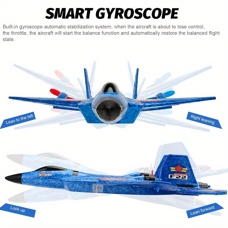 Avion planeur RC | Drone télécommandé avec vol stable, cadeaux de Noël pour enfants King of Toys