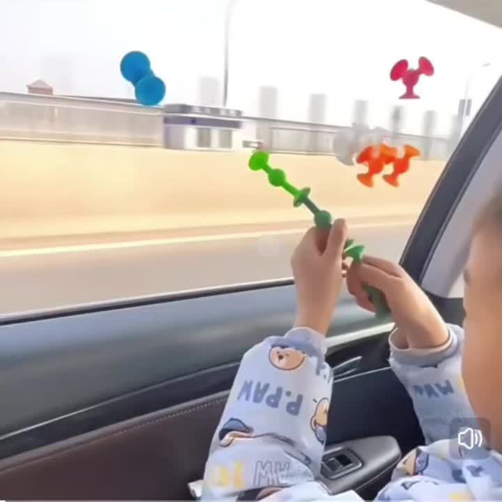 Ensemble de 40 Blocs de Construction à Ventouses en Silicone pour Enfants 3 Ans+ - Jouet Sensoriel de Construction Idéal Voyage et Fenêtre - Cadeau Éducatif Garçons Filles