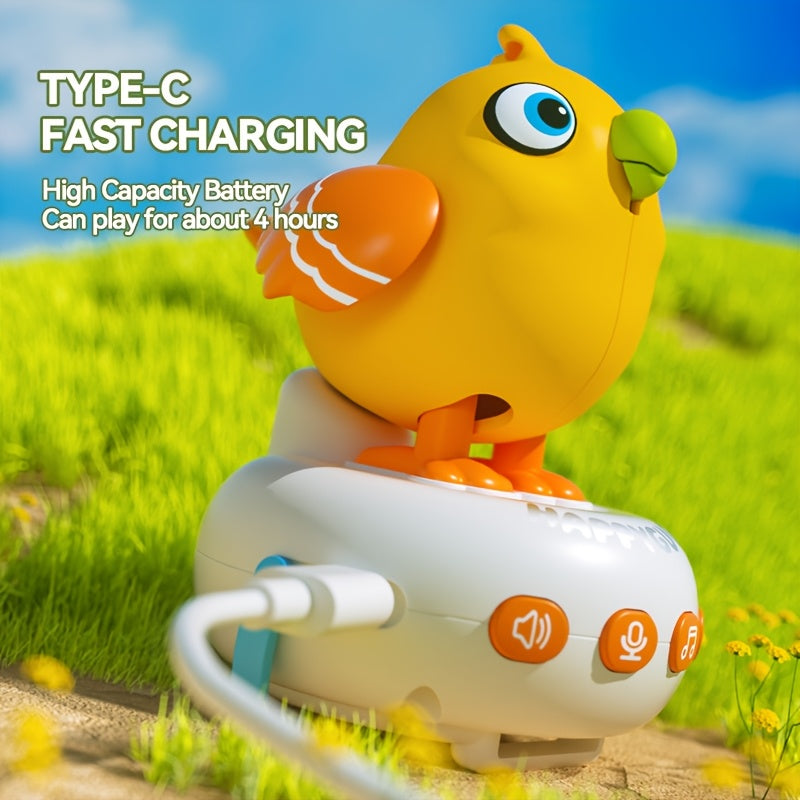 Montre Oiseau Parlante Interactive pour Enfants 3 Ans+ - Jouet Éducatif IA Garçons Filles - Cadeau Noël Anniversaire