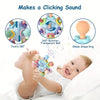 Jouet de Dentition Montessori pour Bébés avec Musique - Hochets Sensoriels avec Fonction de Mordillage et de Succion | Rotatif à 180 Degrés De Speelgoed Koning