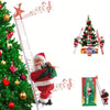 Père Noël Musical Grimpant avec Sac Cadeau - Décoration Parfaite pour Sapin & Fêtes de Noël King of Toys