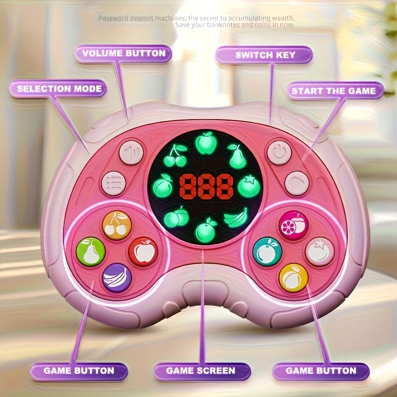 Console de Jeu Puzzle Portable Électronique pour Enfants 3 Ans+ - Jouet Éducatif Garçons Filles - Entraînement Cérébral Mémoire Réaction - 999 Niveaux