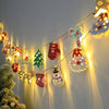 Guirlande lumineuse de Noël LED | Décoration intérieure pour fêtes de Noël avec Père Noël et bonhomme de neige King of Toys