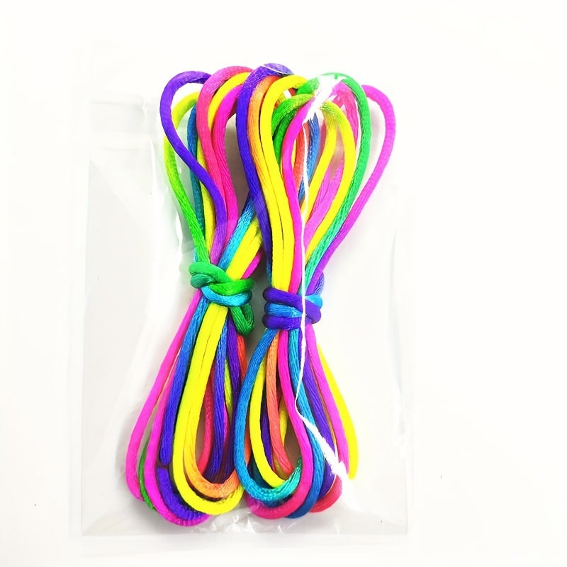 Corde Arc-en-Ciel Éducative pour Enfants et Adultes | Jouet Science et Éducation, Corde de Jeu pour Doigts, Cradle pour Chat  2 Packs King of Toys