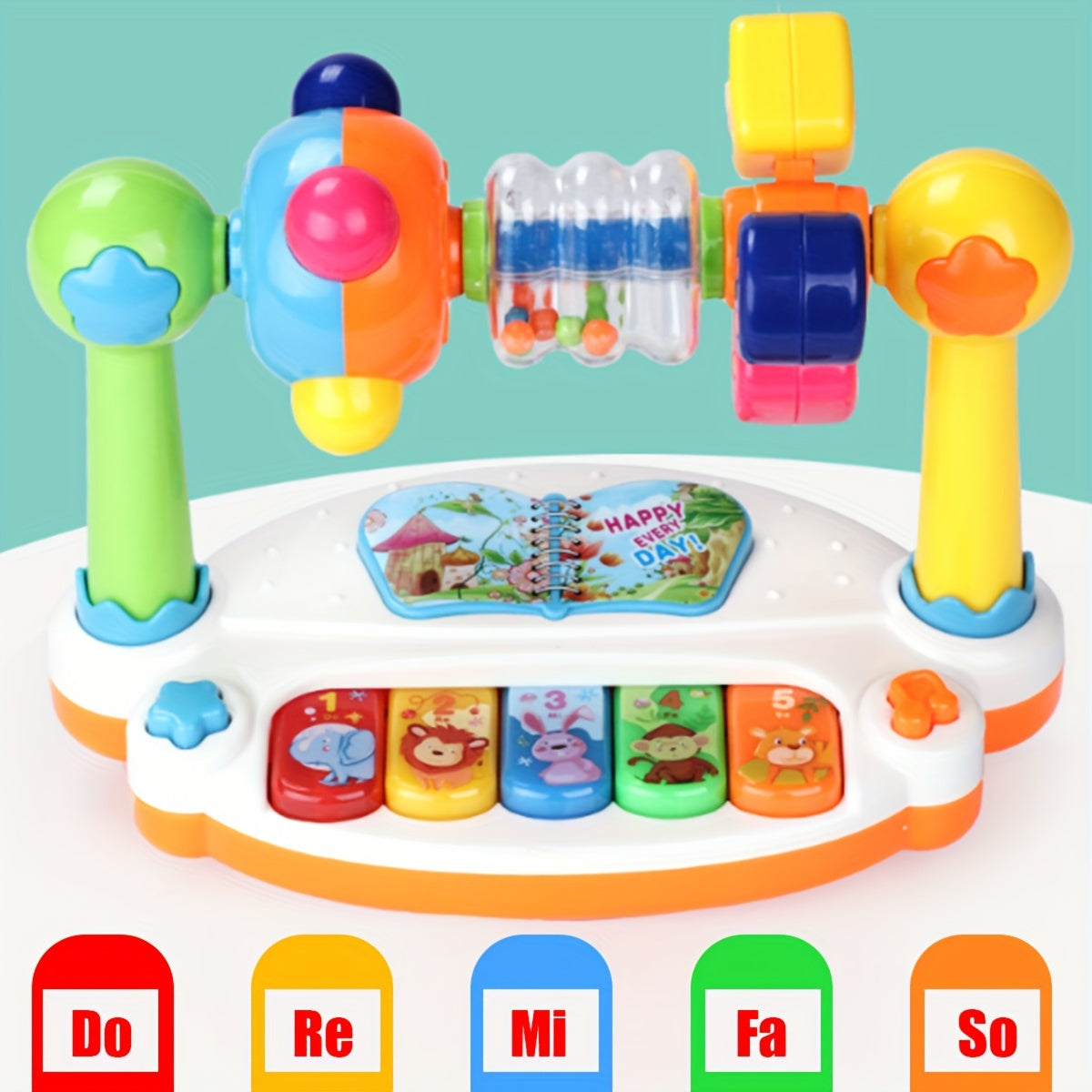 Jouet Clavier Musical Interactif pour Enfants | Piano Éducatif avec Jeux de Rythme et Chansons avec Lumières - Dès 0+ Ans King of Toys
