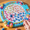 45 pièces Jouet de pêche électrique avec musique | Modèles de pêche rotatifs avec hameçons et autocollants mignons, cadeau pour enfants King of Toys