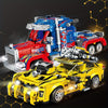Voiture Transformable 2-en-1 – Set de construction 1000+ pcs en ABS, cadeau idéal pour Noël/Halloween King of Toys