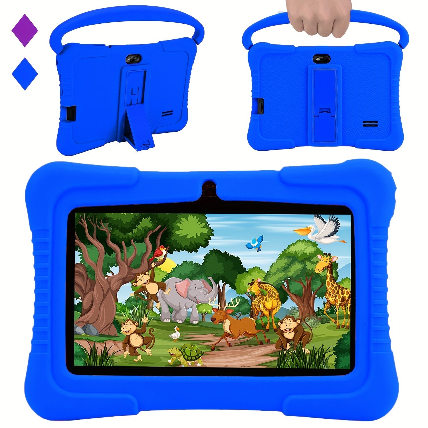 Tablette Enfant 7'' Android | 2GB RAM, 32GB ROM, Écran Protecteur, WiFi, Double Caméra, Jeux, Contrôle Parental | Cadeau Idéal Noël & Halloween King of Toys