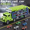 Circuit Dino avec Camion de Transport | Piste de Course et Voitures à Friction | Jouet Pliable pour Enfants 3+ | Matériau Durable ABS King of Toys