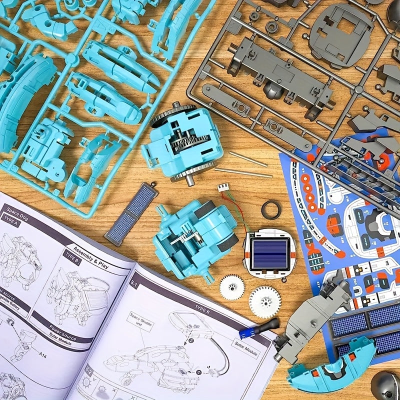 Kit Robotique Solaire 6-en-1 – Jouet Éducatif Scientifique pour Enfants 8-13 Ans