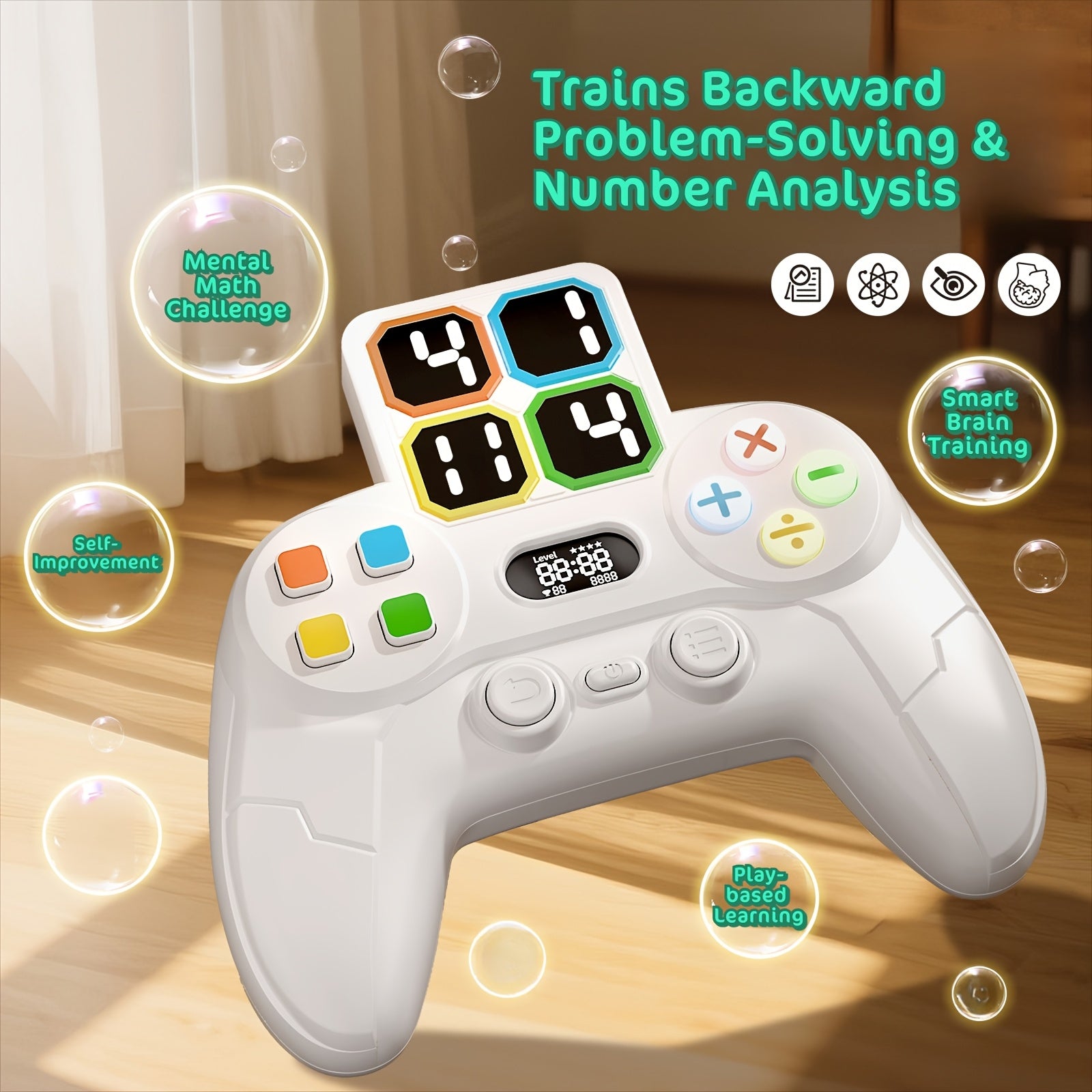 Console de Jeu Puzzle Mathématique Électronique "24" pour Enfants 6 Ans et Plus - Casse-tête Cérébral Interactif pour Garçons Filles