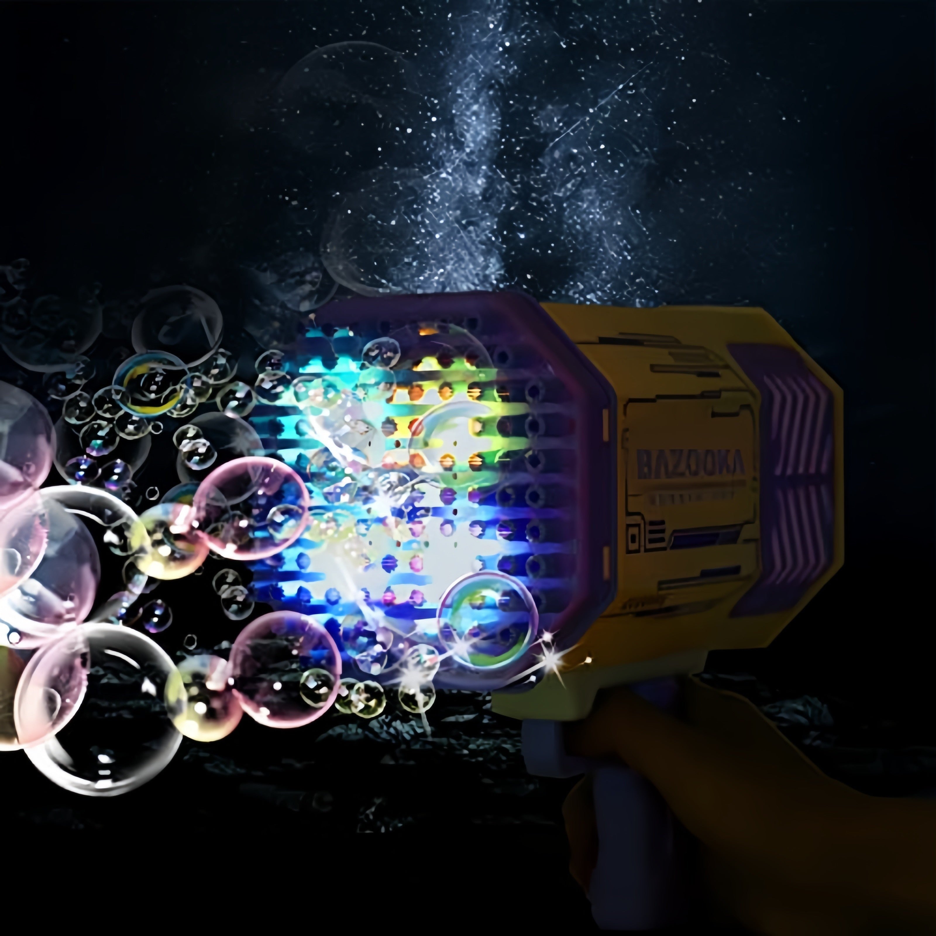 Pistolet à Bulles Bazooka - Jouet Interactif avec Grandes Bulles - Parfait pour Fêtes, Jeux Extérieurs, Halloween & Noël King of Toys