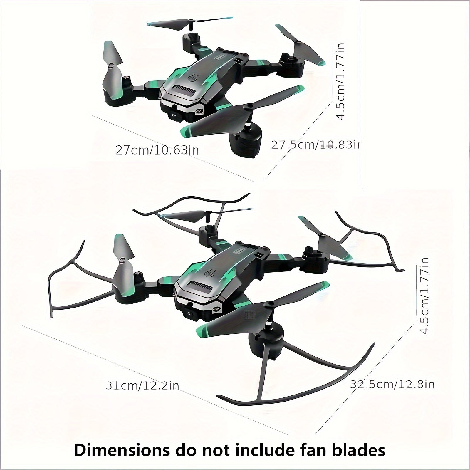 Drone Professionnel pour Débutants - Double Caméra, Évitement d'Obstacles à 540°, Maintien d'Altitude FPV - Utilisation Extérieure, Idéal pour Noël, Thanksgiving, Halloween King of Toys