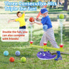 Jeu d’Arrosage 4-en-1 Base-ball & Lance-fusée pour Enfants | Jouet d’eau extérieur avec 3 jets, arroseur rotatif 360°, 3 fusées | Activité d’Été pour Jardin et Piscine