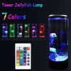 Lampe méduse LED | Aquarium lumineux avec télécommande et changement de couleurs, veilleuse King of Toys