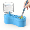 Nettoyeur de pinceaux de peinture - Rince-pinceaux pour aquarelle, avec distributeur d'eau, nettoyeur de pinceaux pour peinture acrylique et à base d'eau, outils pour fournitures d'artisanat. King of Toys