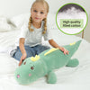 Grand Coussin en Peluche Dinosaur Hugging | Jouet en Peluche Dinosaure de 32 Pouces pour Enfants Cadeau de Noël