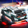 Voiture de drift télécommandée à grande vitesse avec lumières clignotantes LED - Mode Drift Batterie Li-Po rechargeable par USB, châssis robuste - Course pour enfants et adultes