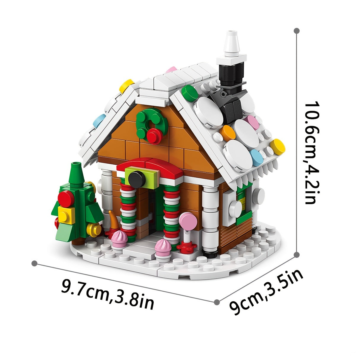 Train de Noël Éducatif 6-en-1 DIY | Jouet de Construction en Blocs pour Enfants, Cadeau de Noël