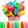 10 Tubes Sensoriels Pop | Développe les Compétences Motrices pour ADHD et Autisme, Parfait pour les Enfants d'Âge Préscolaire King of Toys